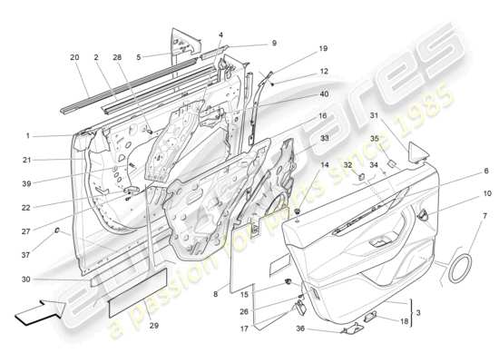 a part diagram from the Maserati Levante parts catalogue