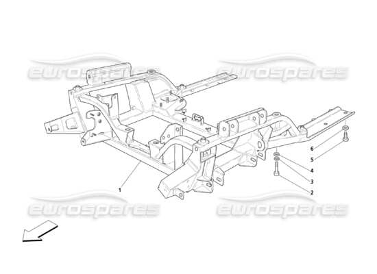 a part diagram from the Maserati Quattroporte M139 (2005-2013) parts catalogue