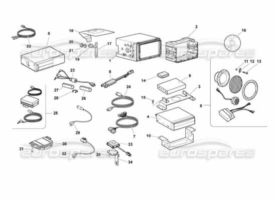 a part diagram from the Lamborghini Murcielago LP670 parts catalogue