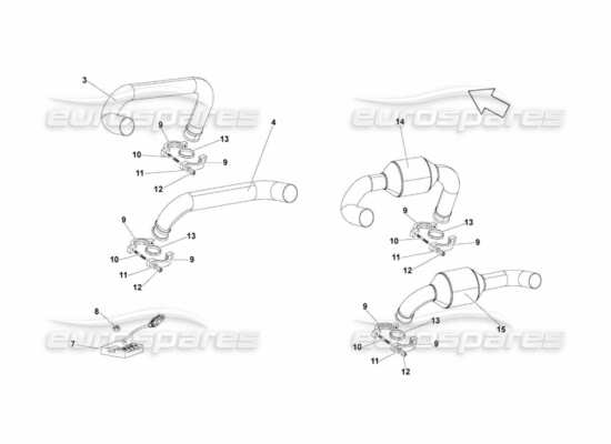 a part diagram from the Lamborghini Murcielago parts catalogue