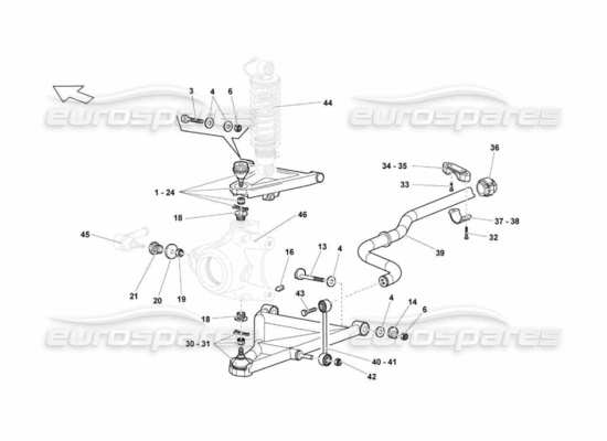 a part diagram from the Lamborghini Murcielago LP670 parts catalogue