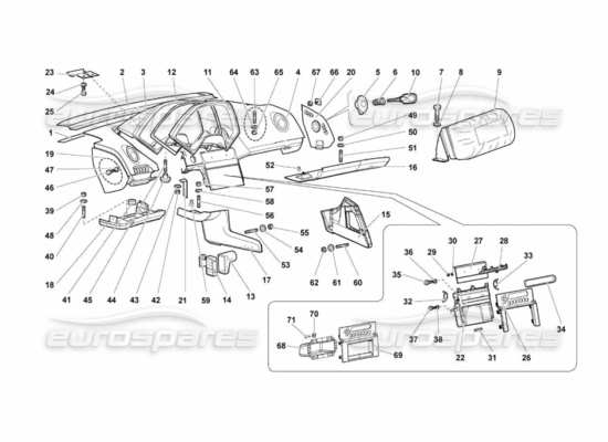 a part diagram from the Lamborghini Murcielago LP670 parts catalogue