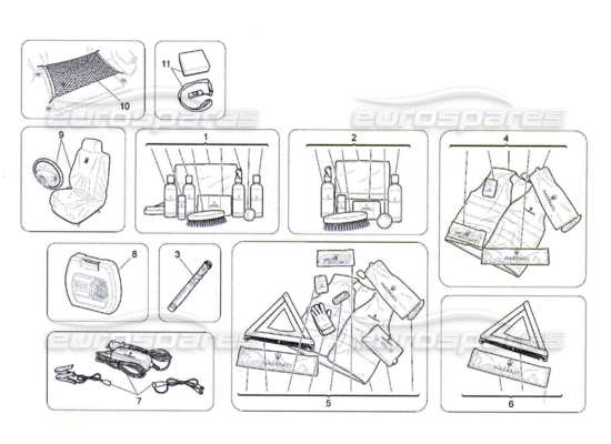 a part diagram from the Maserati Quattroporte M139 (2005-2013) parts catalogue