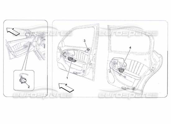 a part diagram from the Maserati Quattroporte M139 (2005-2013) parts catalogue