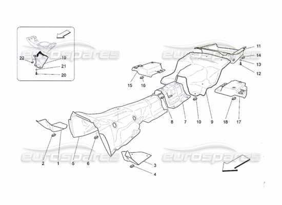 a part diagram from the Maserati Quattroporte M139 (2005-2013) parts catalogue