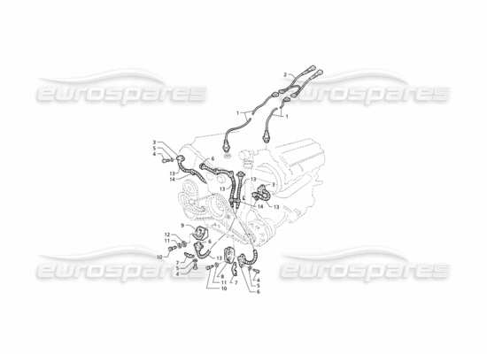 a part diagram from the Maserati Quattroporte (1996-2001) parts catalogue