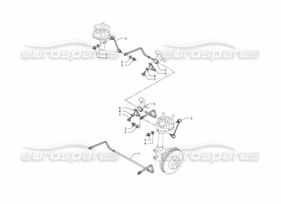 a part diagram from the Maserati Quattroporte (1996-2001) parts catalogue