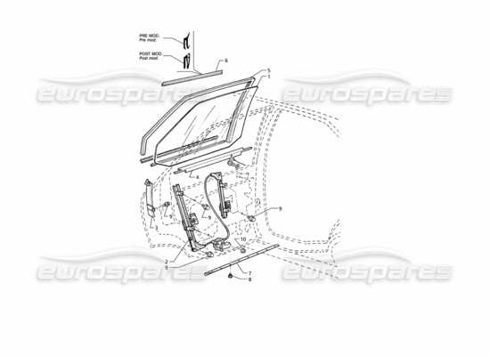 a part diagram from the Maserati Quattroporte (1996-2001) parts catalogue