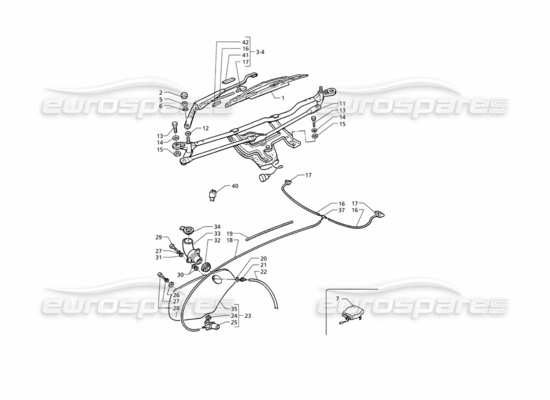 a part diagram from the Maserati Quattroporte (1996-2001) parts catalogue