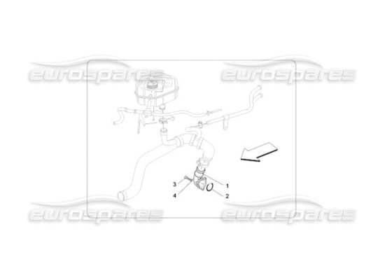 a part diagram from the Maserati Quattroporte M139 (2005-2013) parts catalogue