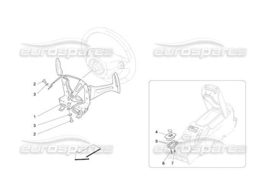 a part diagram from the Maserati Quattroporte M139 (2005-2013) parts catalogue