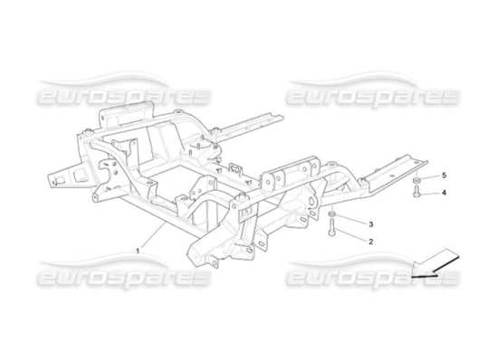 a part diagram from the Maserati Quattroporte M139 (2005-2013) parts catalogue