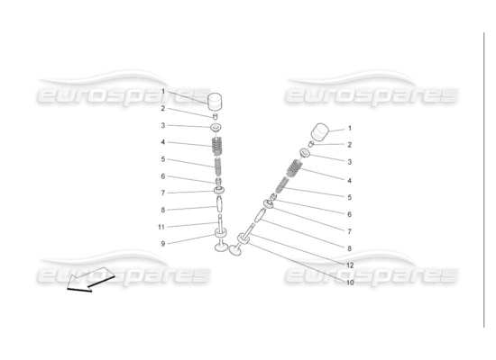 a part diagram from the Maserati Quattroporte M139 (2005-2013) parts catalogue