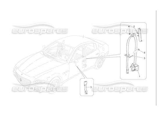 a part diagram from the Maserati Quattroporte M139 (2005-2013) parts catalogue