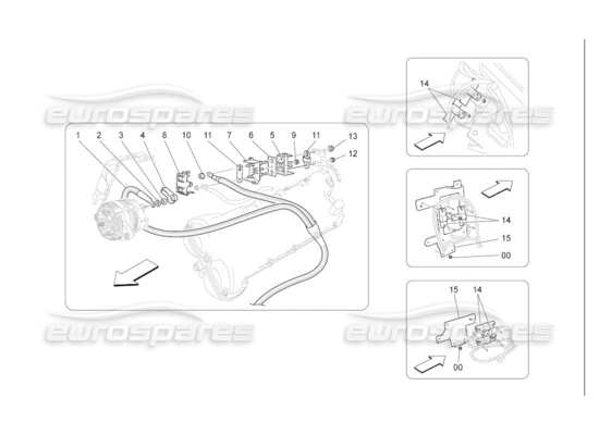 a part diagram from the Maserati Quattroporte M139 (2005-2013) parts catalogue