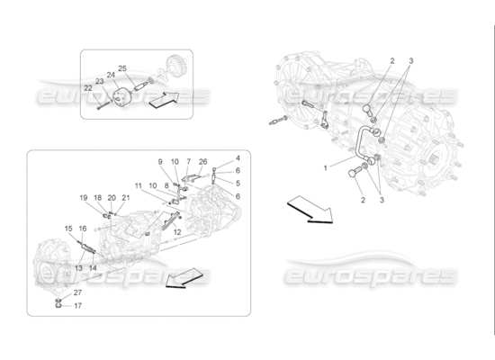 a part diagram from the Maserati Quattroporte M139 (2005-2013) parts catalogue