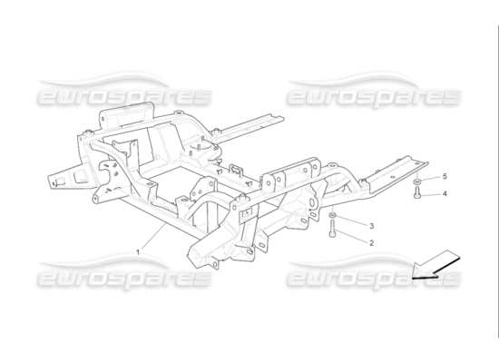 a part diagram from the Maserati Quattroporte M139 (2005-2013) parts catalogue