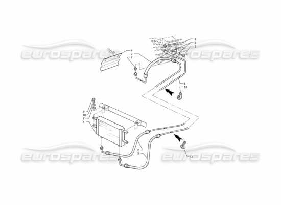 a part diagram from the Maserati Quattroporte (1996-2001) parts catalogue