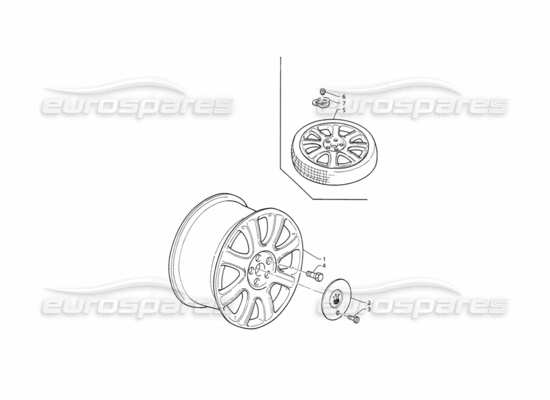 a part diagram from the Maserati Quattroporte (1996-2001) parts catalogue