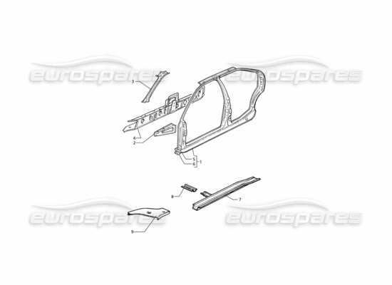 a part diagram from the Maserati Quattroporte (1996-2001) parts catalogue