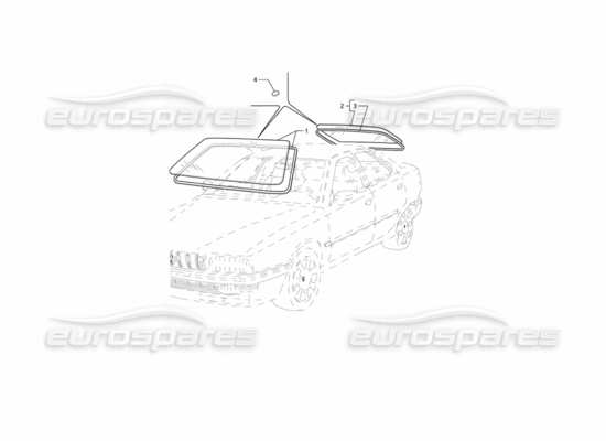 a part diagram from the Maserati Quattroporte (1996-2001) parts catalogue