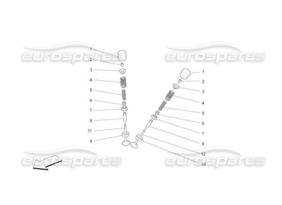 a part diagram from the Maserati GranCabrio parts catalogue