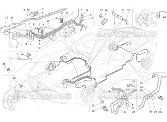 a part diagram from the Maserati GranCabrio parts catalogue