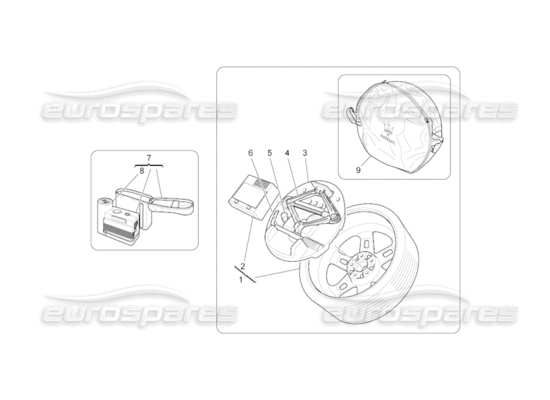 a part diagram from the Maserati GranCabrio parts catalogue