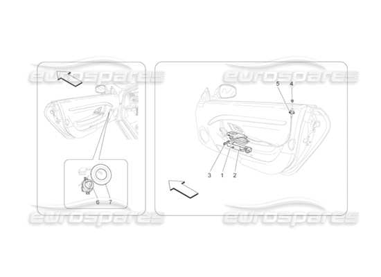 a part diagram from the Maserati GranCabrio parts catalogue