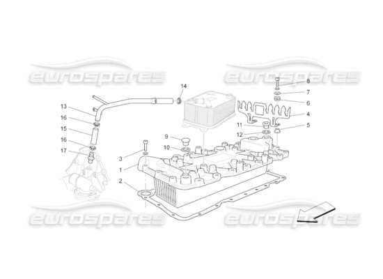 a part diagram from the Maserati GranCabrio parts catalogue