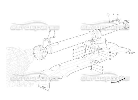 a part diagram from the Maserati GranCabrio parts catalogue