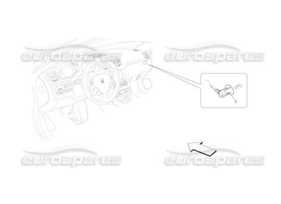 a part diagram from the Maserati GranCabrio parts catalogue