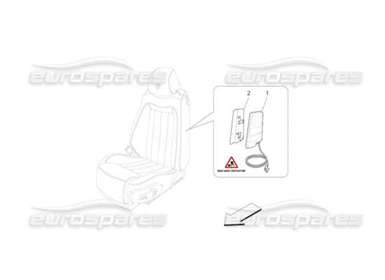 a part diagram from the Maserati GranCabrio parts catalogue