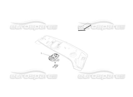 a part diagram from the Maserati GranCabrio parts catalogue