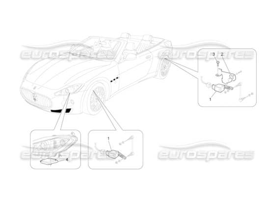 a part diagram from the Maserati GranCabrio parts catalogue