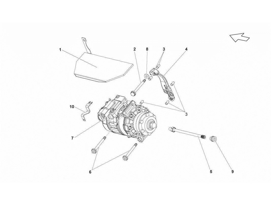 Lamborghini Gallardo LP560-4s update air conditioning system Parts Diagram