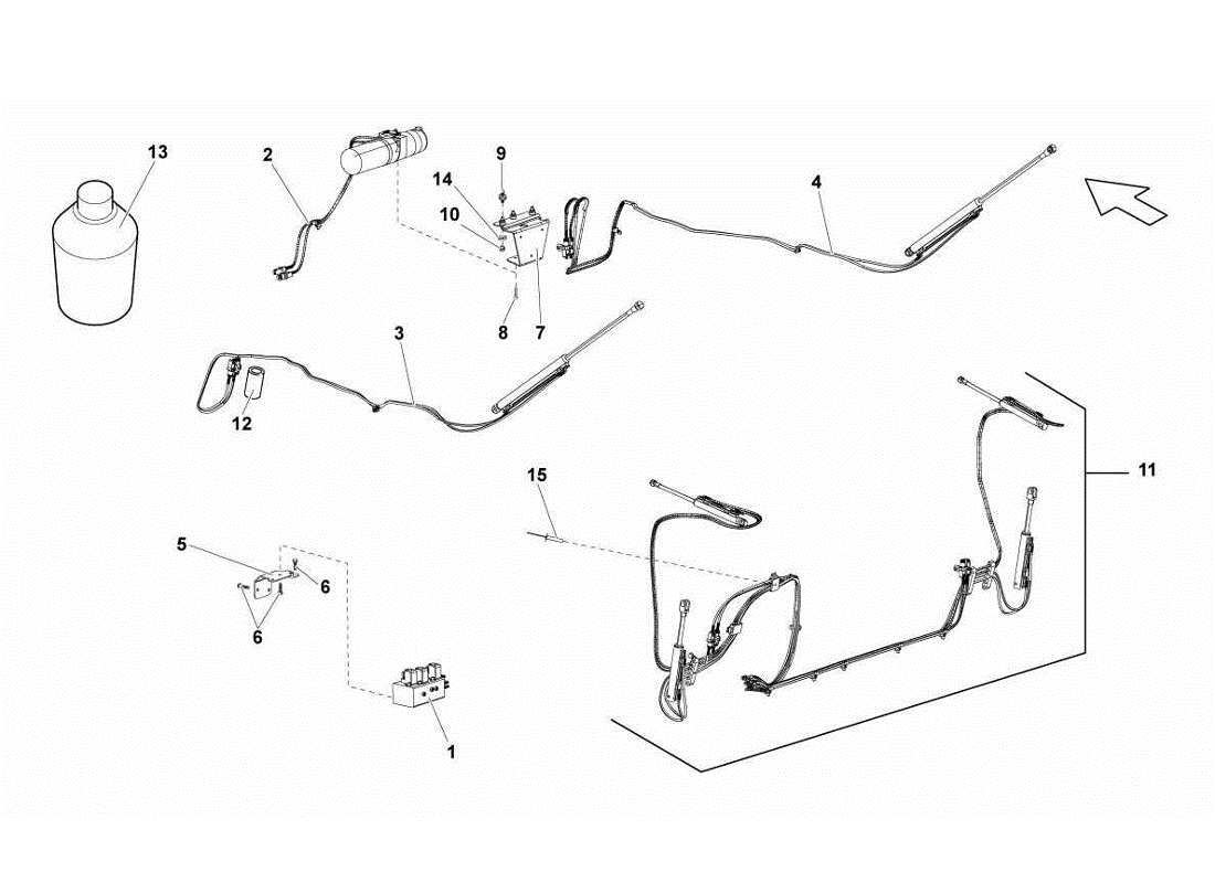 Lamborghini Gallardo LP560-4s update Hydraulik Unit Parts Diagram