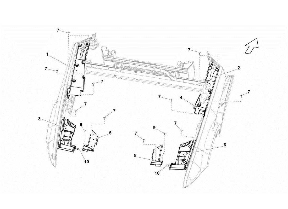 Lamborghini Gallardo LP570-4s Perform aesthetic heat Parts Diagram