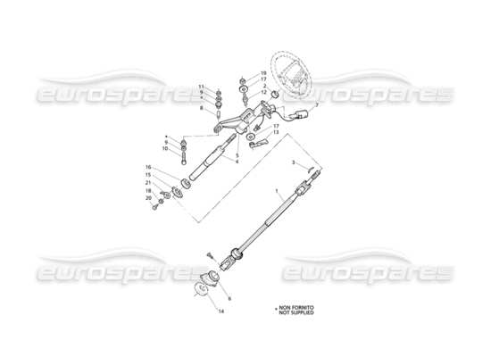 a part diagram from the Maserati Quattroporte (1996-2001) parts catalogue