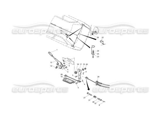 a part diagram from the Maserati Quattroporte (1996-2001) parts catalogue