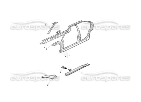 a part diagram from the Maserati Quattroporte (1996-2001) parts catalogue