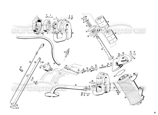 a part diagram from the Maserati Mexico parts catalogue