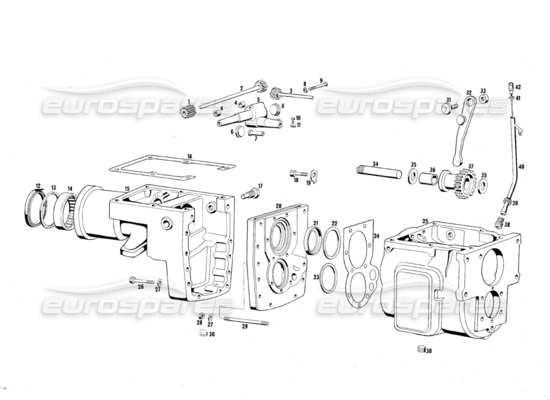 a part diagram from the Maserati Mexico parts catalogue