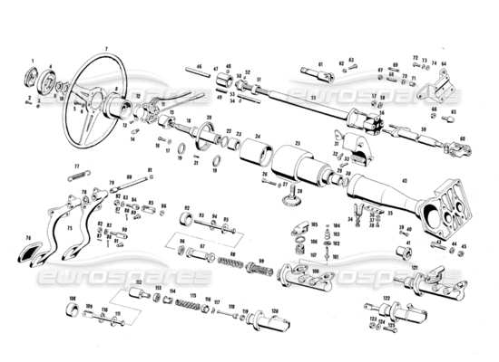 a part diagram from the Maserati Mexico parts catalogue