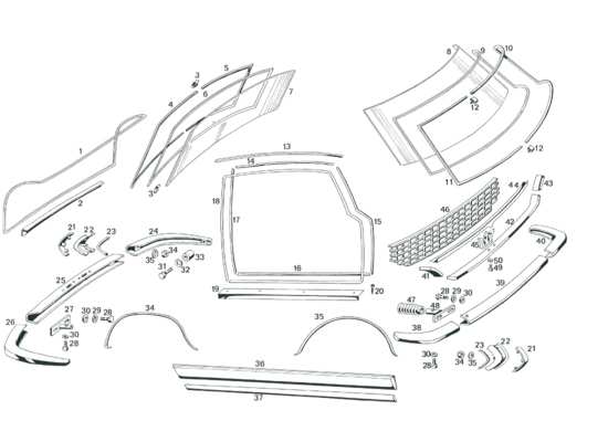 a part diagram from the Maserati Mexico parts catalogue