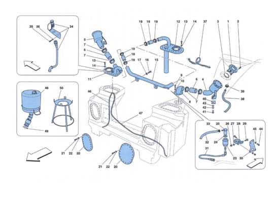 a part diagram from the Ferrari 458 parts catalogue