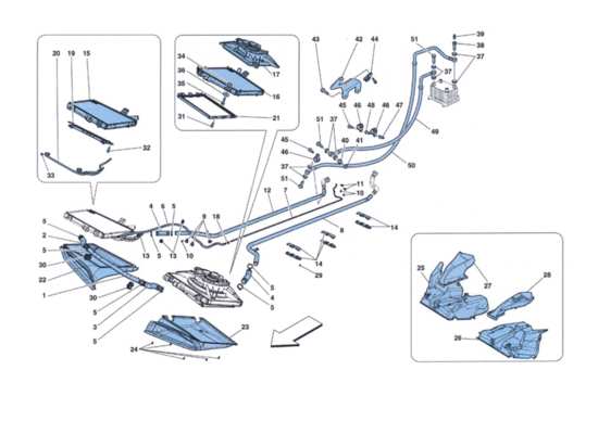 a part diagram from the Ferrari 458 parts catalogue