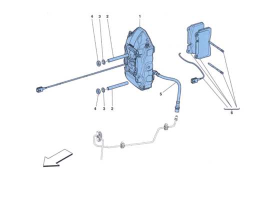 a part diagram from the Ferrari 458 parts catalogue