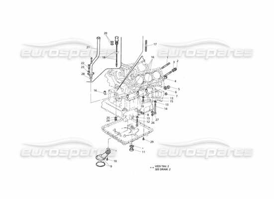 a part diagram from the Maserati Quattroporte (1996-2001) parts catalogue