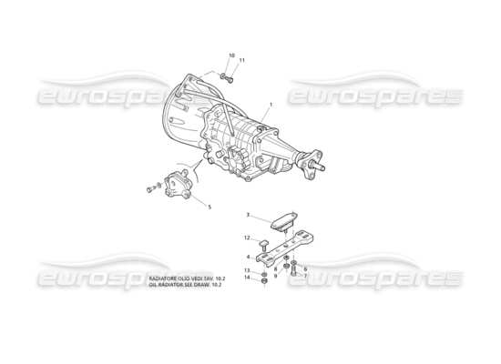 a part diagram from the Maserati Quattroporte (1996-2001) parts catalogue